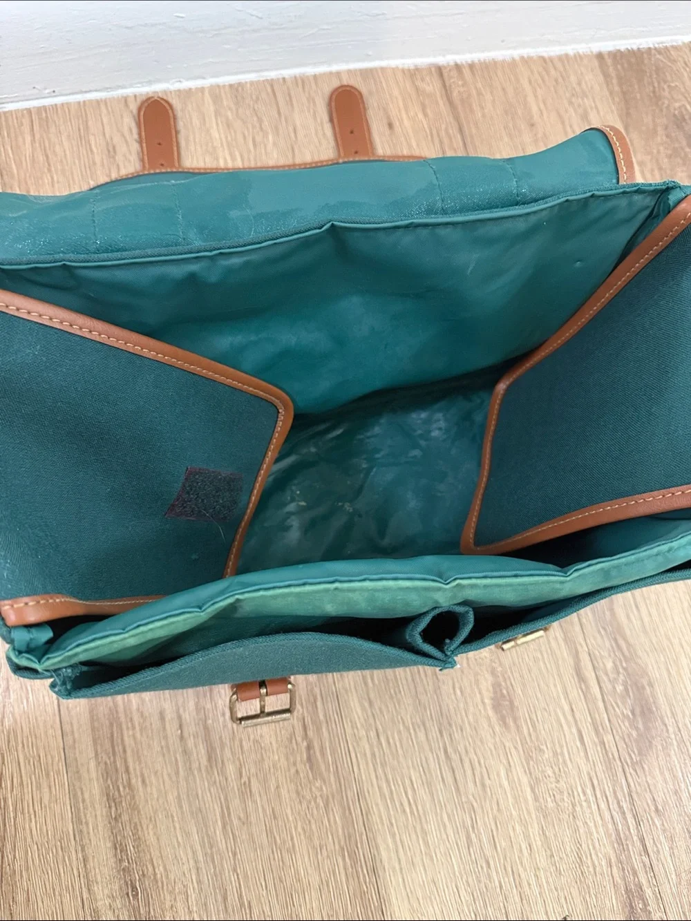 Vintage Polo by Ralph Lauren  Teal Canvas camera Messenger Bag
